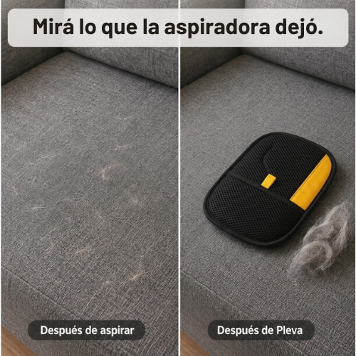 Atrapapelos- la manopla que saca el pelo clavado de la tela